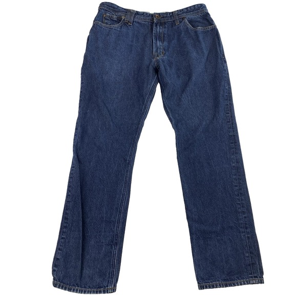 Akoo Other - Akoo Brand Retro Y2K Mens Size 34"x32" Dark Wash Straight Cut Denim Jeans Grunge